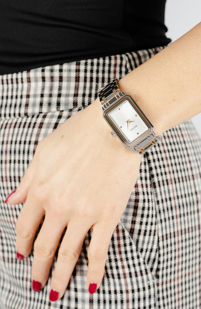 BALMAIN WATCHES Eirini Two-Tone Bracelet Watch, 25mm x 33mm, Alternate, color, Stainless Steel/Rose Gold/ Pvd Coating