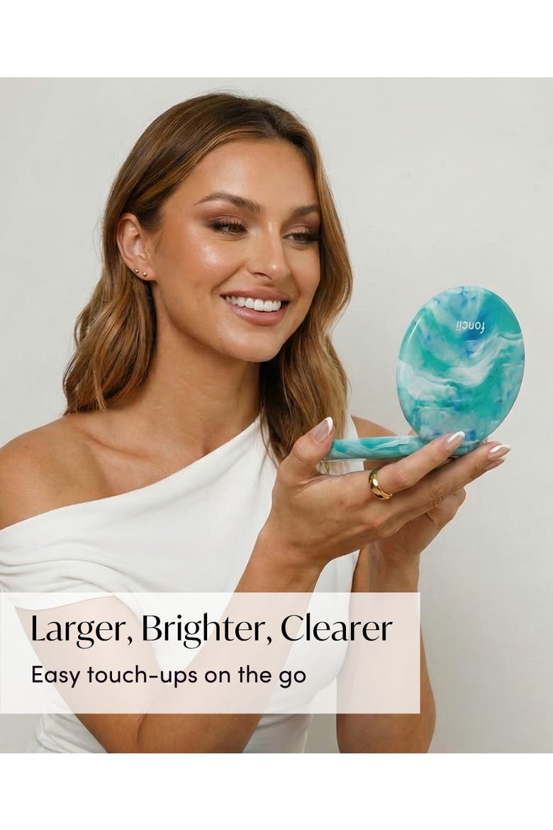 Taylor LED Compact Mirror, Alternate, color, Sea Serenity