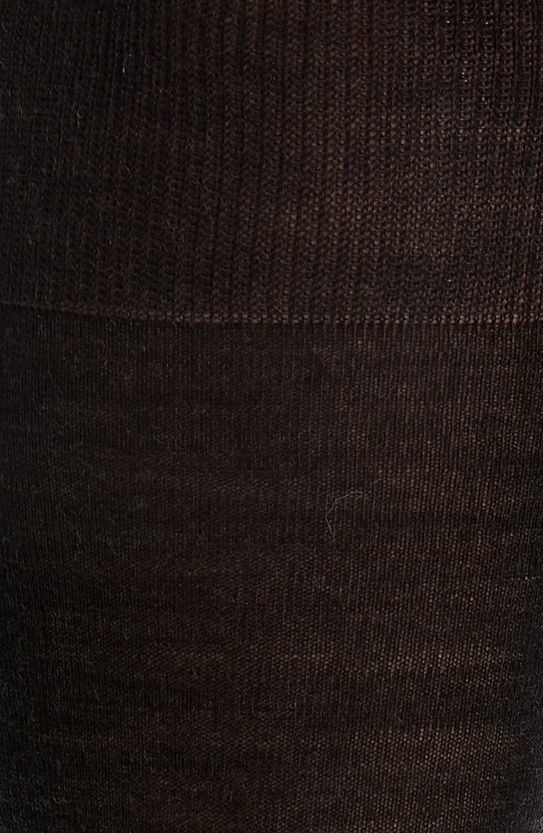 Canali Solid Wool Blend Socks, Alternate, color, Charcoal