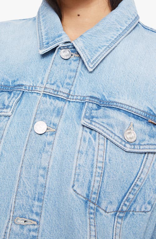 Mother The Bruiser Denim Jacket In Blue