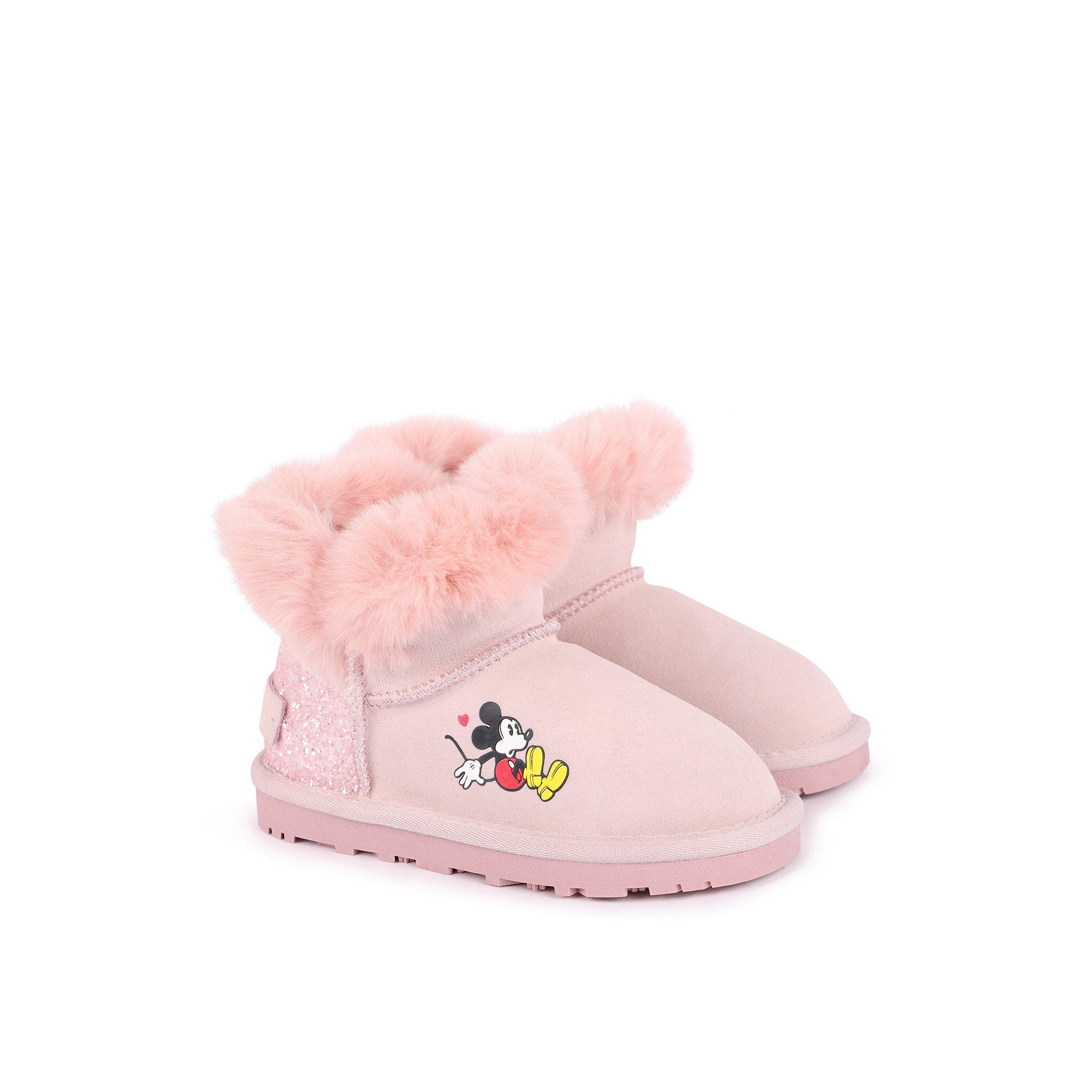 Master of Arts Mickey Faux Fur Boots, Main, color, Pink