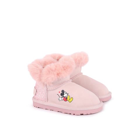 Mickey Faux Fur Boots (Toddler & Little Kid)