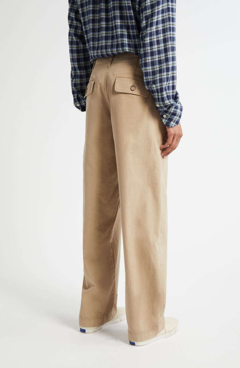 The Elder Statesman Surprise & Delight Cotton Twill Pants, Alternate, color, Khaki