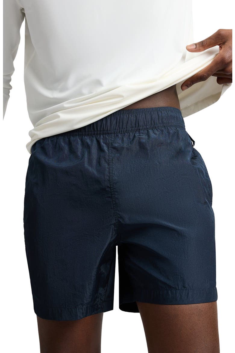 Crinkle 5" Swim Trunk, Alternate, color, Midnight