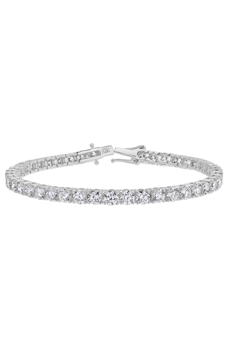 LuvMyJewelry 15Luv 10K White Gold Lab Grown Diamond Tennis Bracelets - 15.6 Carats, Main, color, 10K White Gold