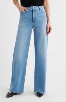 FRAME Long Le Slim Palazzo High Waist Wide Leg Jeans