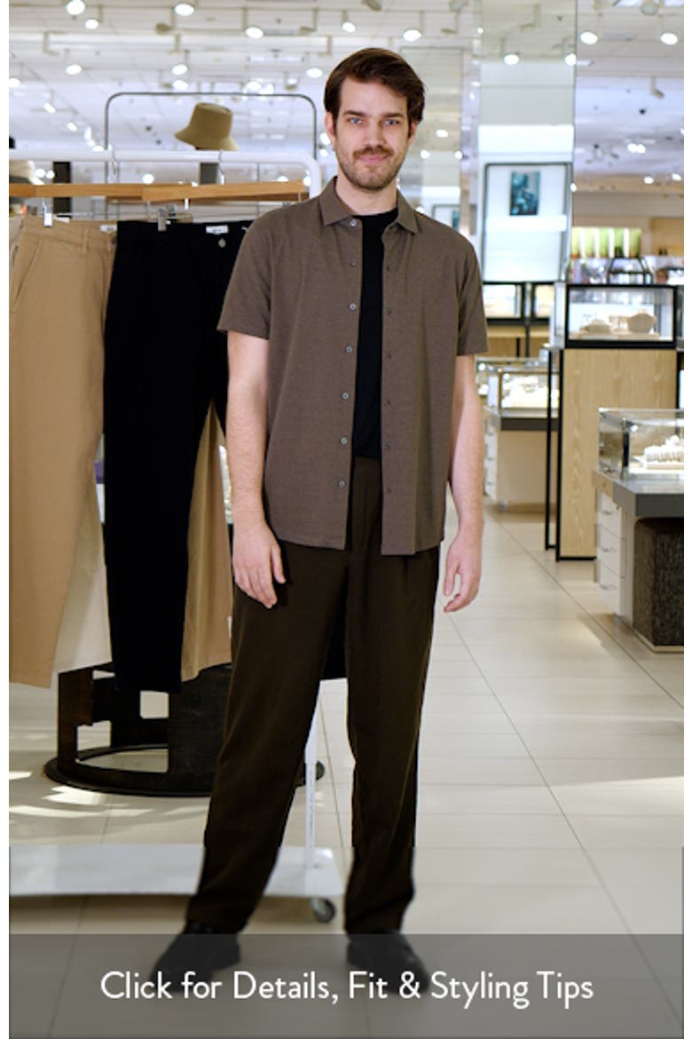 Harker Short Sleeve Knit Button-Up Shirt video
