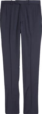Peter Millar Harker Flat Front Stretch Wool Twill Dress Pants