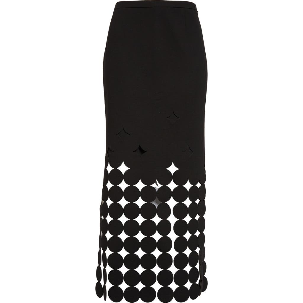 Akris Punto Dot Cutout Skirt In Black