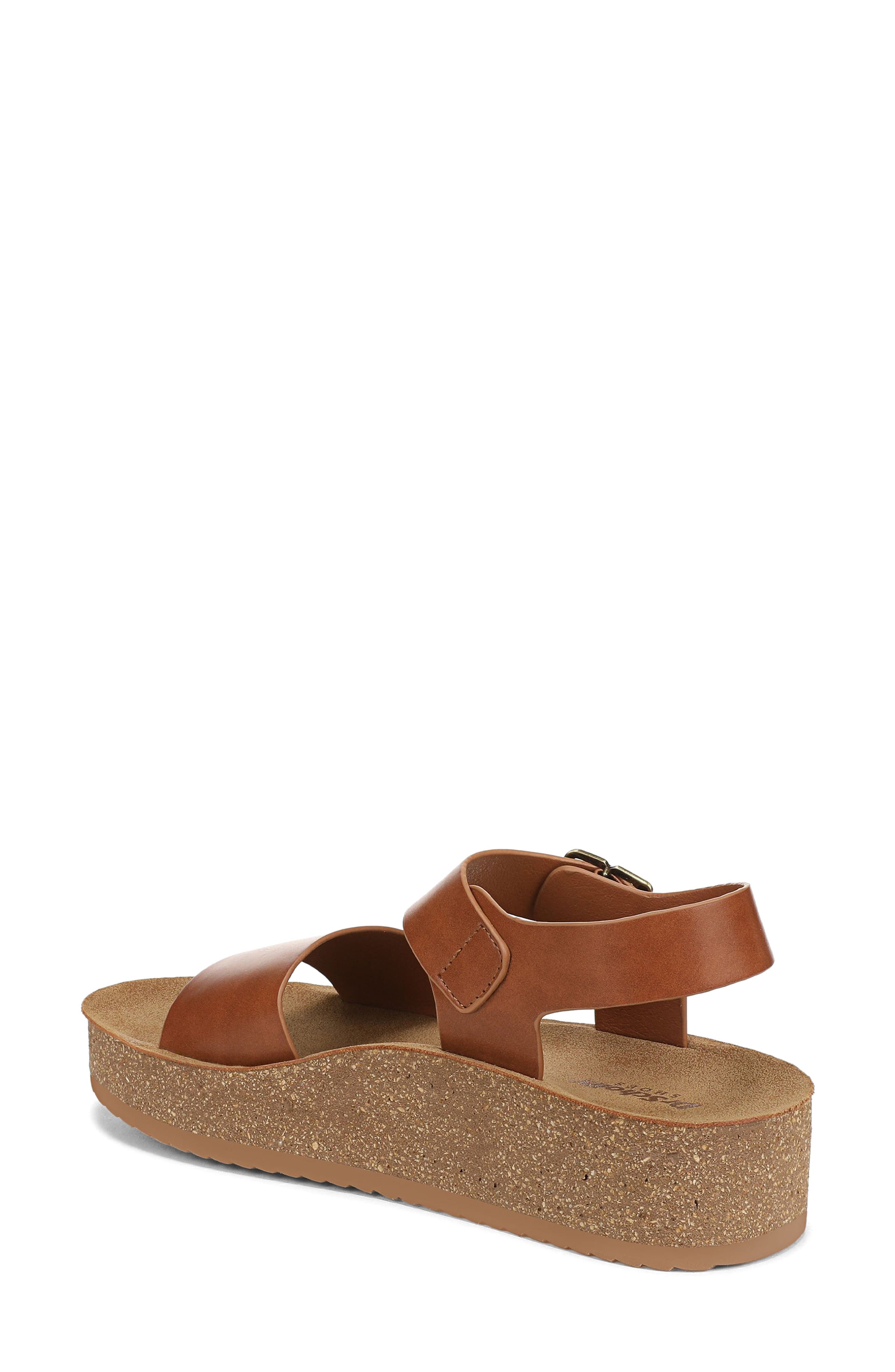 Happy Lucky Wedge Platform Sandal, Alternate, color, HONEY BROWN