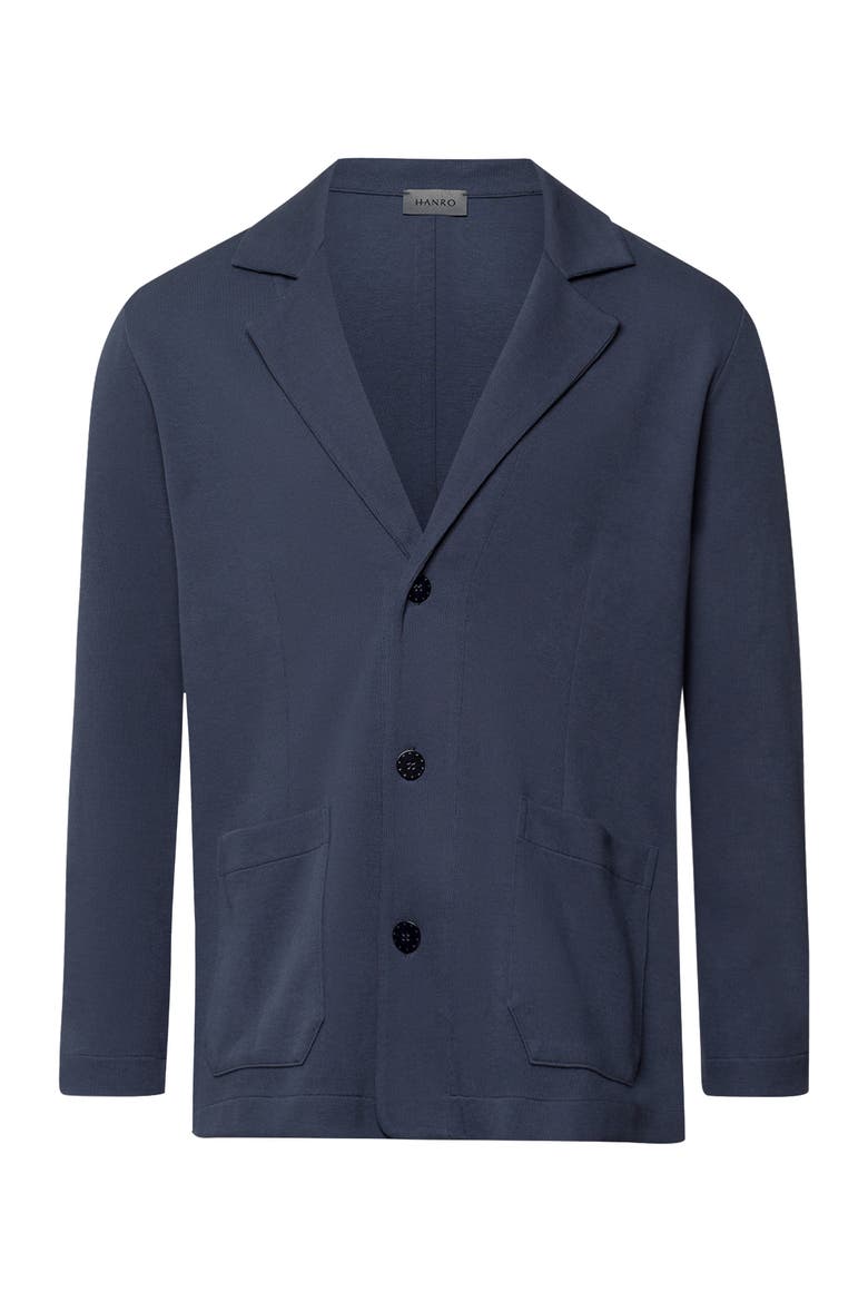 Travelwear Cotton Rib Blazer, Main, color, Ombre Blue
