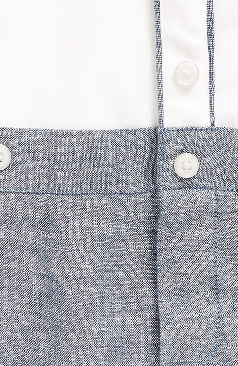 Armani Junior Shortie Bodysuit, Alternate, color,