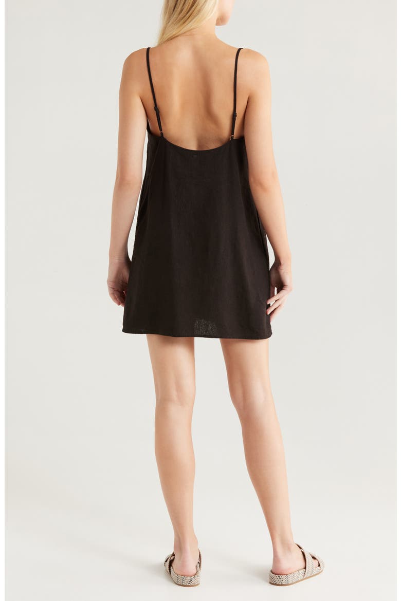 Summer Love Mini Slipdress, Alternate, color, BLACK