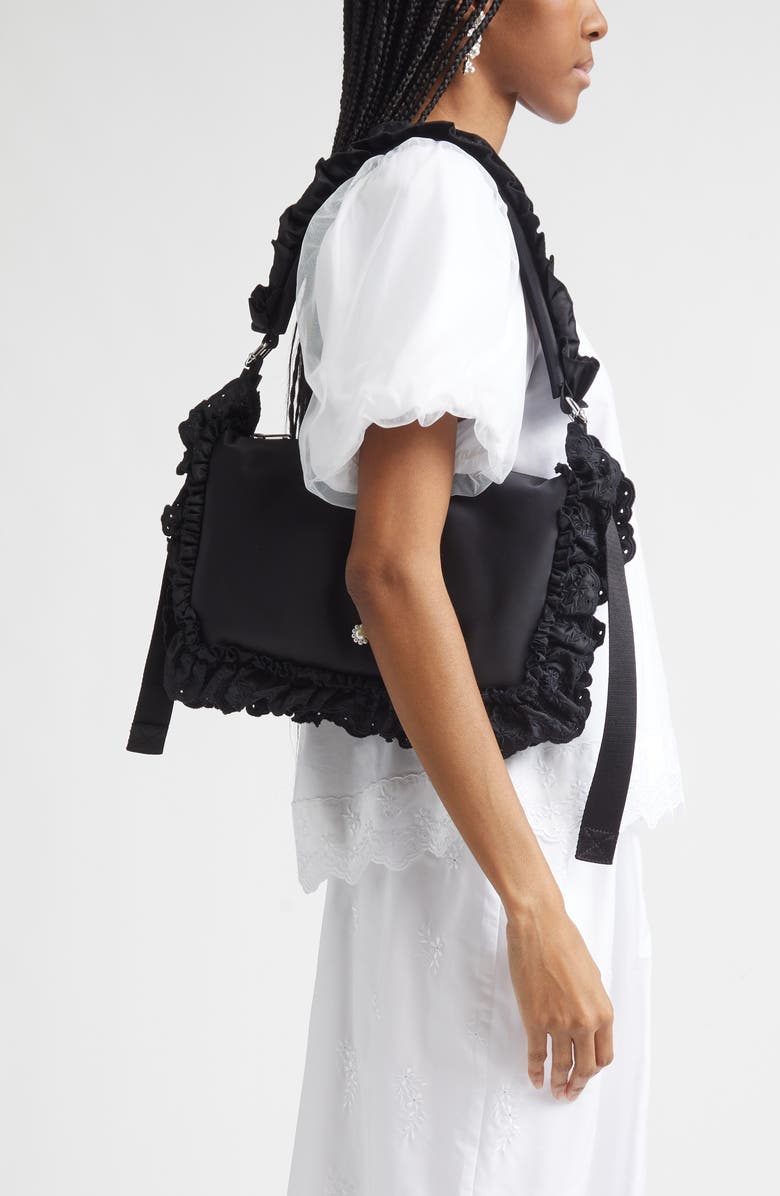 Simone Rocha Pillowcase Shoulder Bag, Alternate, color, Black