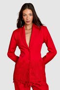 Coast Embroidered Single Breasted Blazer