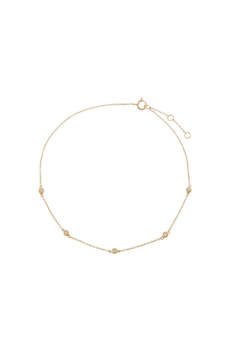 BY ADINA EDEN Diamond By The Yard Anklet 14K, Main, color,