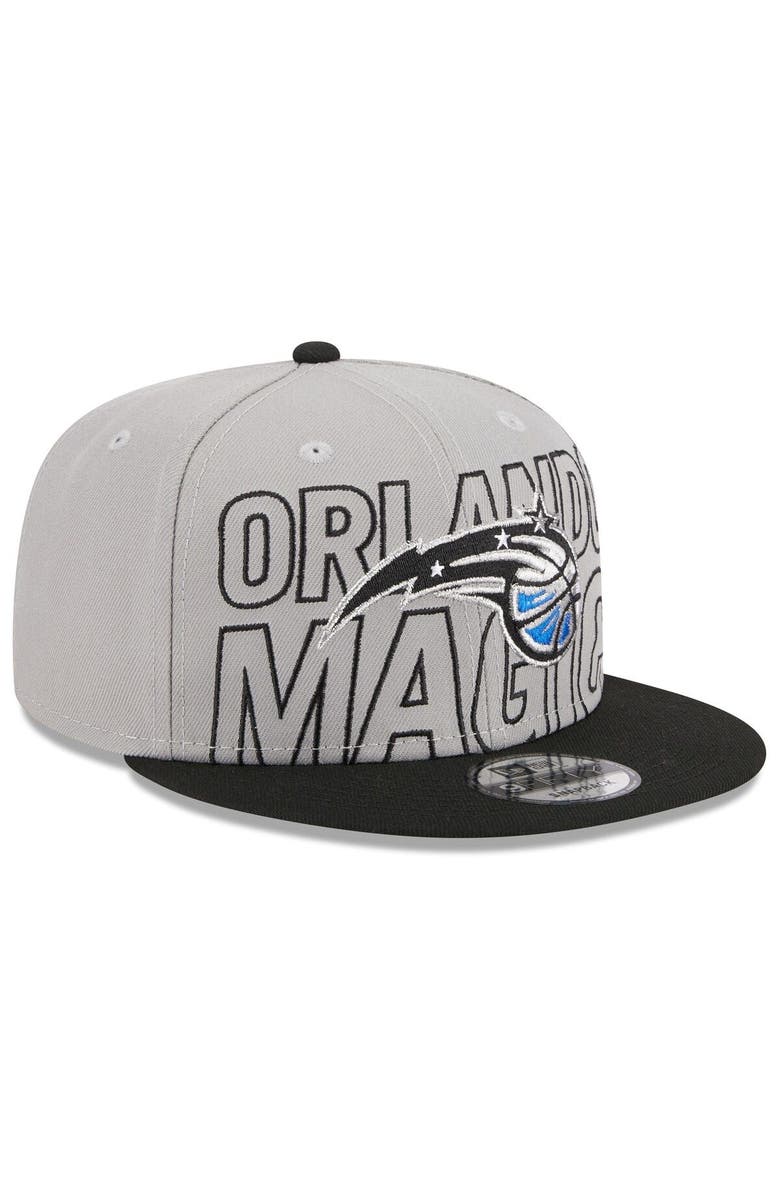 New Era Men's New Era Gray/Black Orlando Magic 2023 NBA Draft Two-Tone 9FIFTY Snapback Hat, Alternate, color,