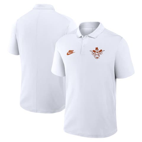 Men's Nike White Texas Longhorns Primetime Victory Legacy Vault Logo Performance Polo