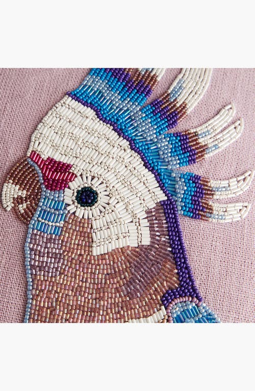 Jonathan Adler Parrots Beaded Pillow In Multi