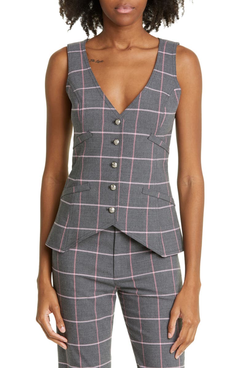 Smythe Plaid Waistcoat, Main, color, 