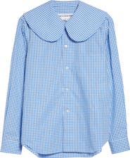 Comme des Garçons Girl Gingham Cotton Poplin Button-Up Shirt