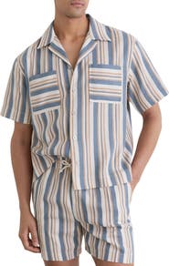 Reiss Celeste Striped Camp Shirt