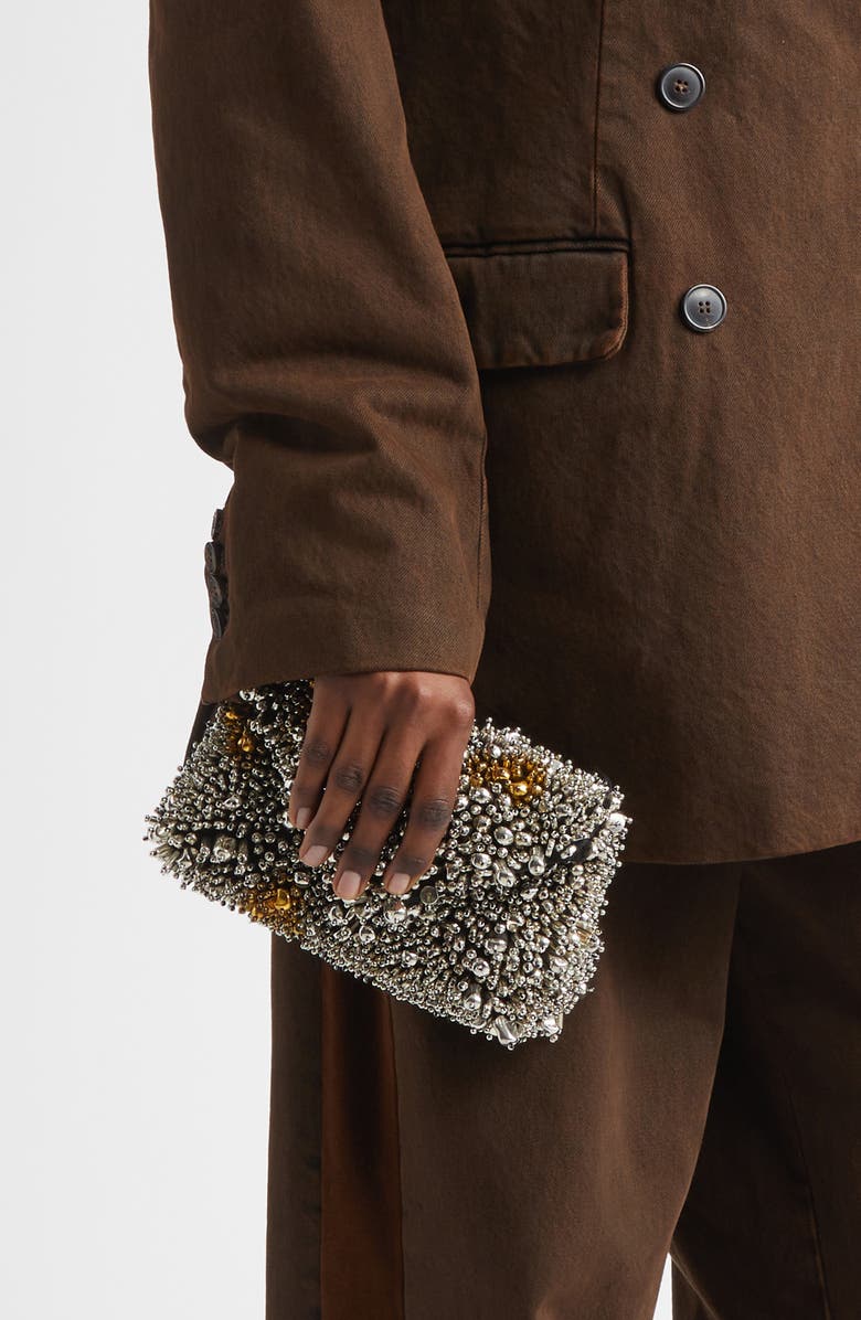 Dries Van Noten Embellished Clutch, Alternate, color,