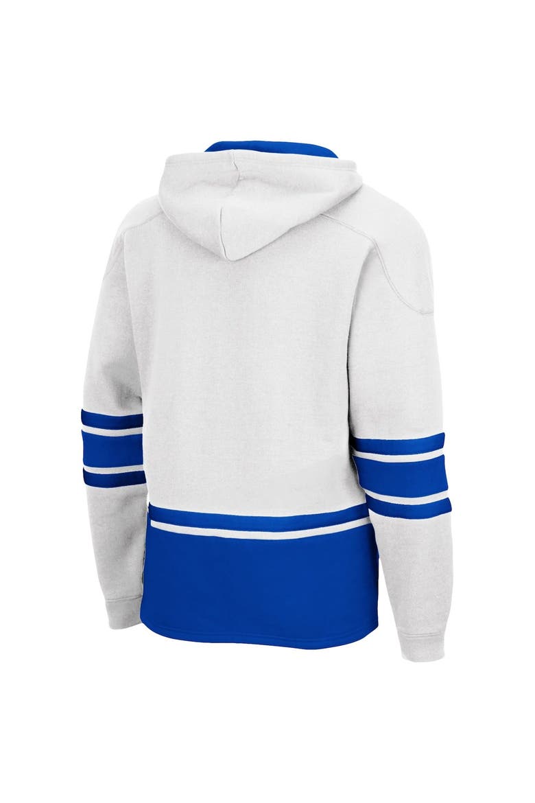 Men's Colosseum White Air Force Falcons Lace Up 3.0 Pullover Hoodie, Alternate, color, White