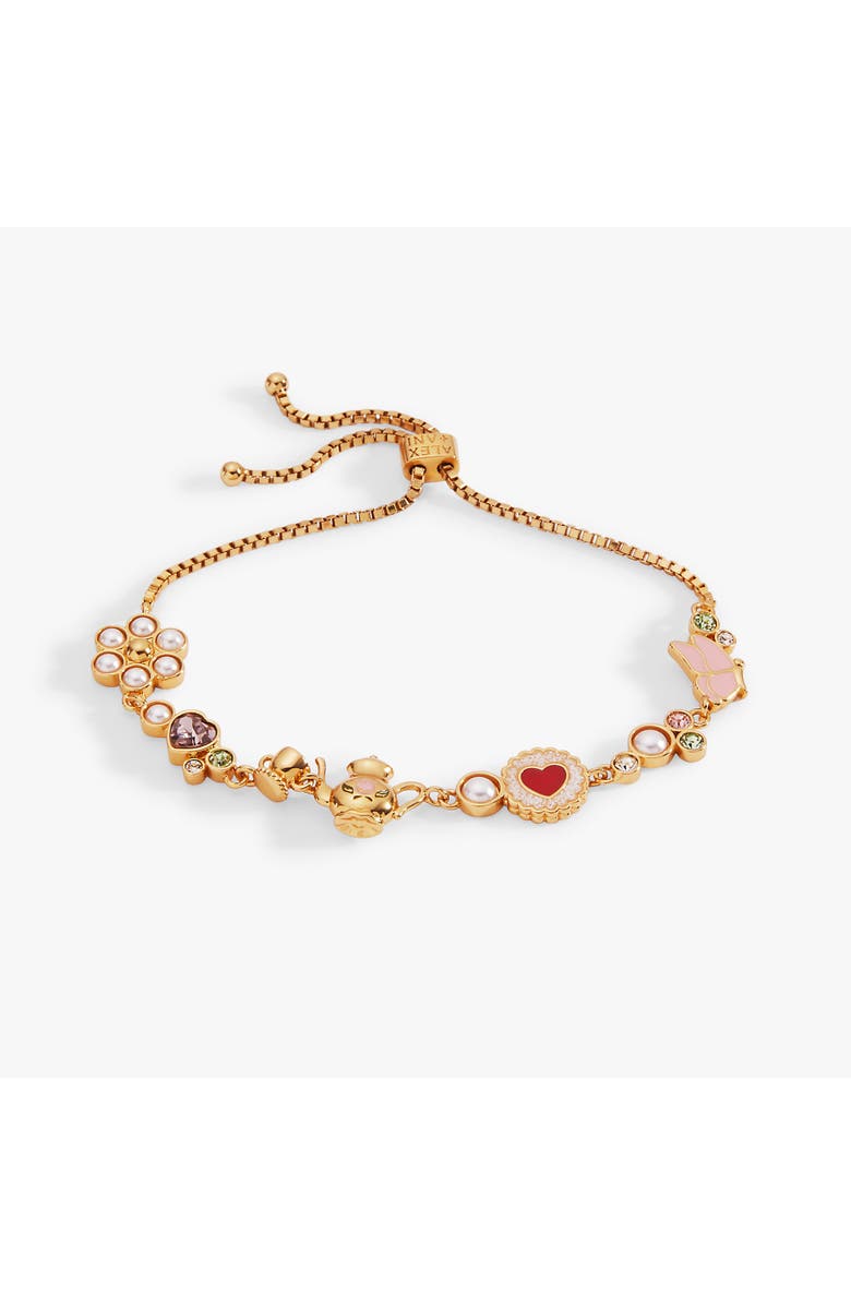 Alex and Ani Tea Party Bolo Bracelet, Main, color, Gold