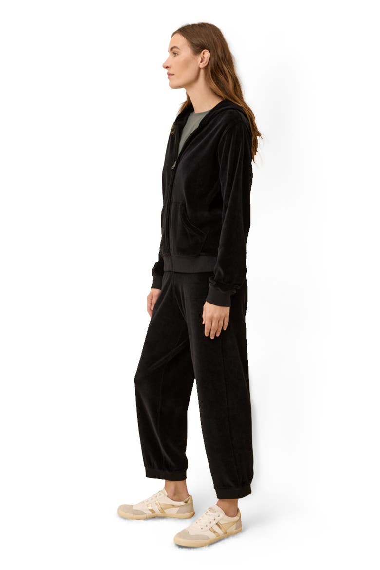 Organic Cotton Pure Velour Relaxed Sweatpant, Alternate, color, Black