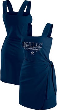 WEAR by Erin Andrews Women's WEAR by Erin Andrews  Navy Dallas Cowboys Wrap Dress