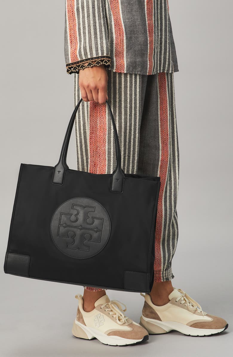 Tory Burch Ella Recycled Nylon Tote, Alternate, color,