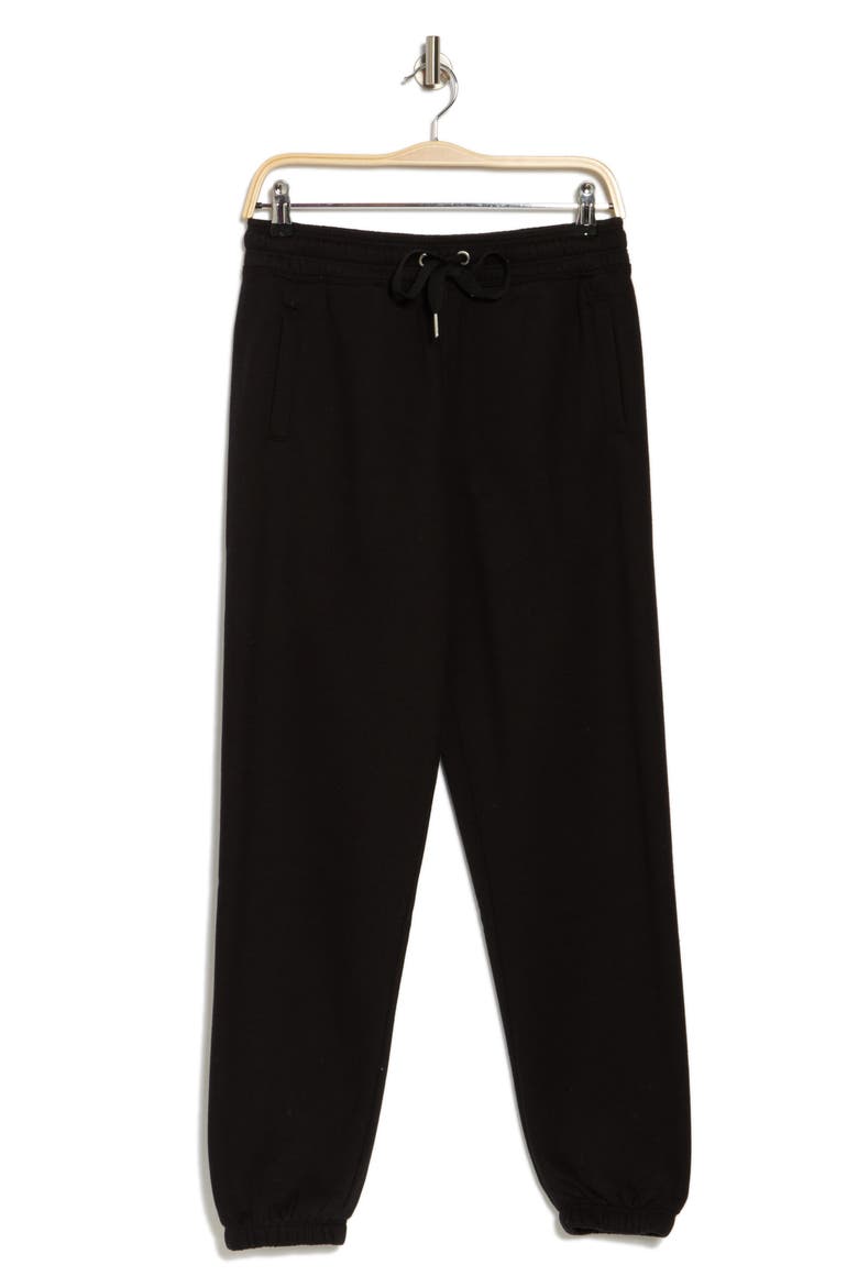 High Waist Relaxed Sweatpants, Alternate, color, BLACK