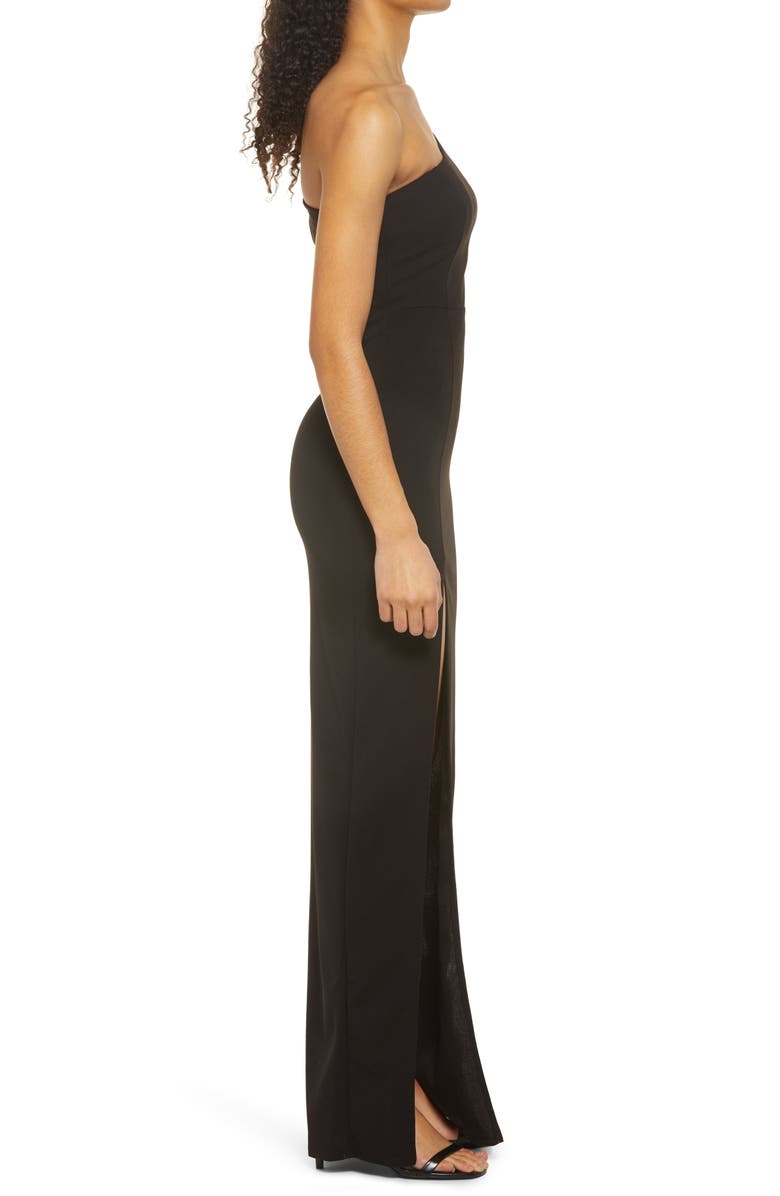 Lulus Keeper of My Heart One-Shoulder Gown, Alternate, color, 