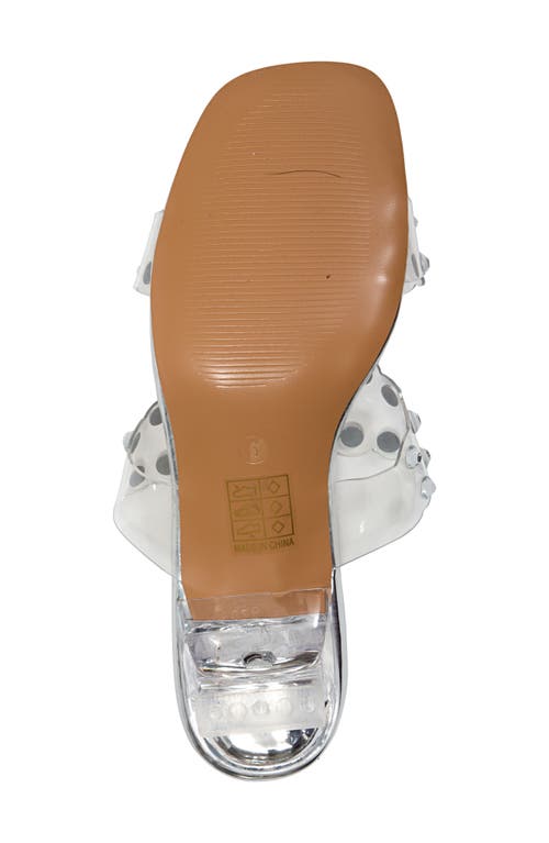 Ninety Union Mika Stud Slide Sandal In Silver
