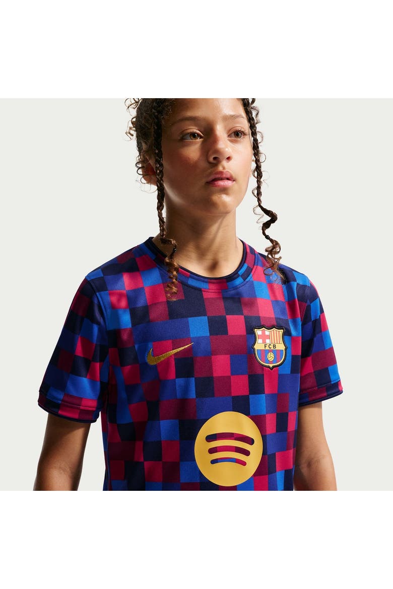 Youth Nike  Garnet Barcelona 2026/27 Home Pre-Match Top, Alternate, color, Garnet