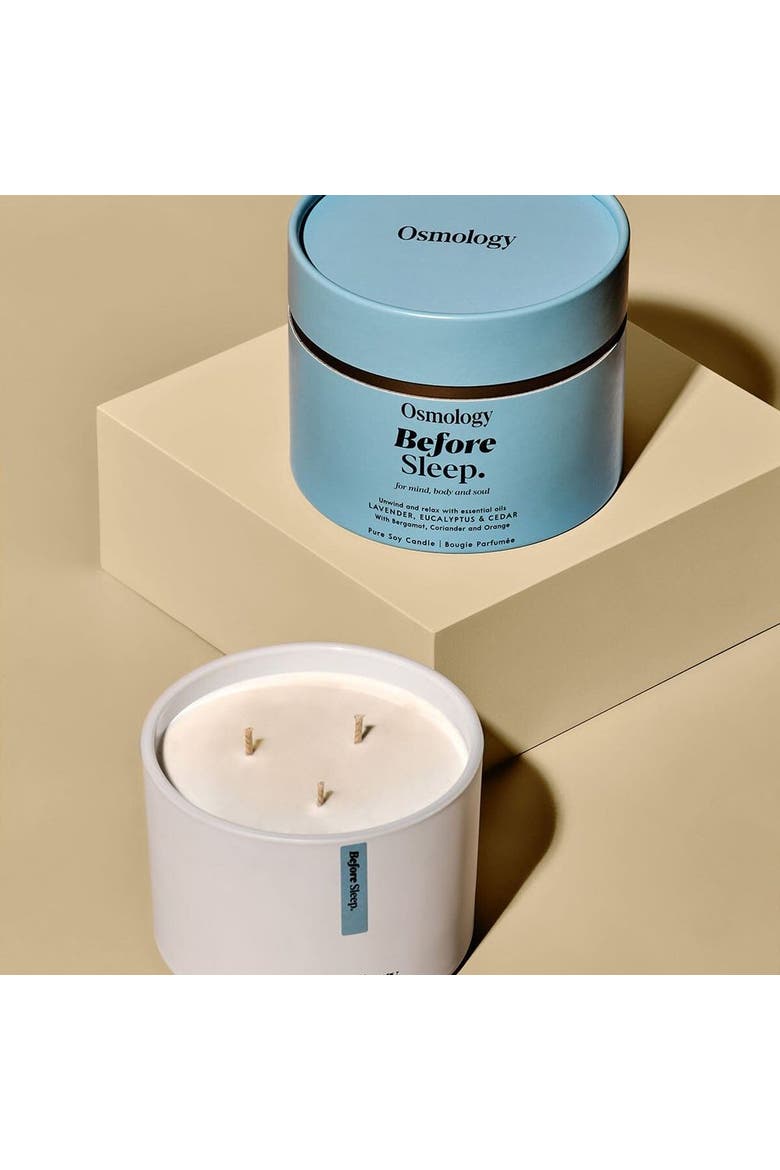 Before Sleep Scented Triple Wick Candle, Alternate, color, blue