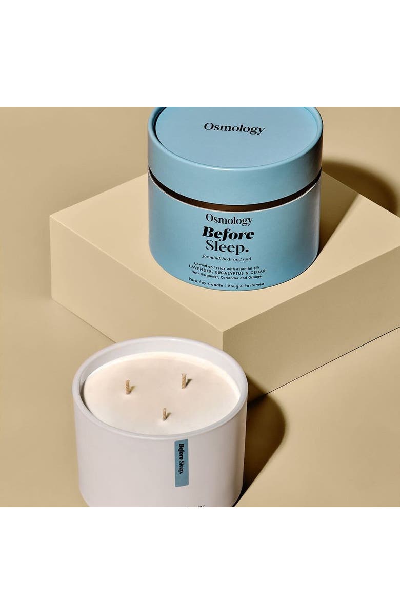 Osmology Before Sleep Scented Triple Wick Candle, Alternate, color, Blue