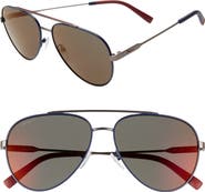 FERRAGAMO 59mm Aviator Sunglasses