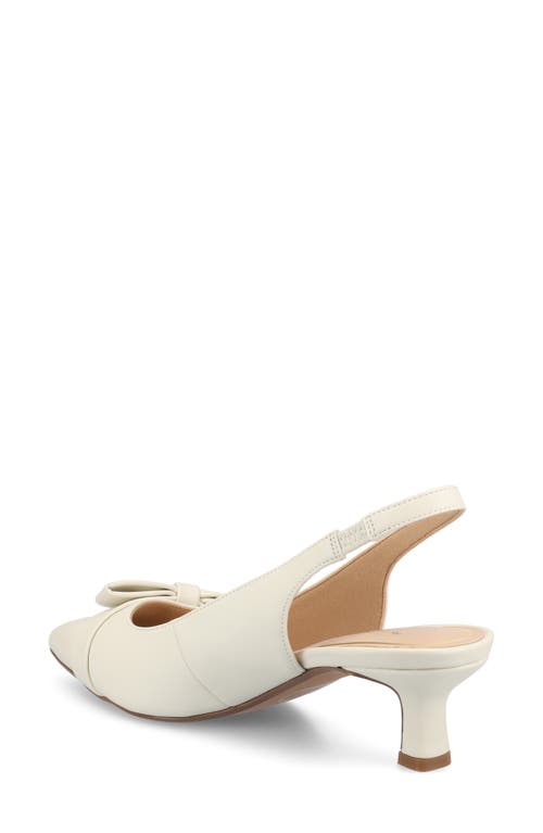 Journee Collection Paloma Slingback Pump In Bone