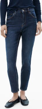 MANGO New Comfort High Waist Ankle Skinny Jeans