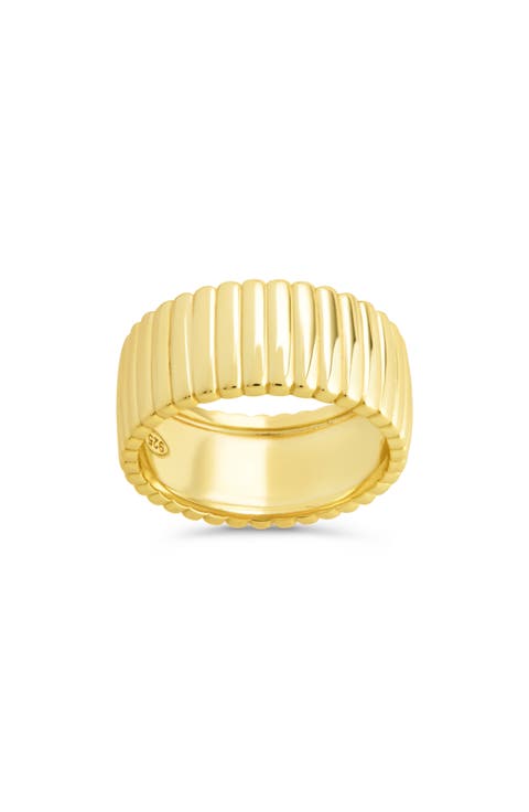 Robyn Ribbed Band Ring