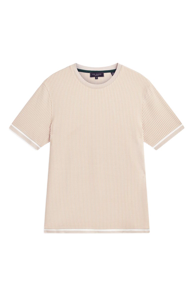 Ted Baker Ivanan Textured T-Shirt, Alternate, color, Taupe