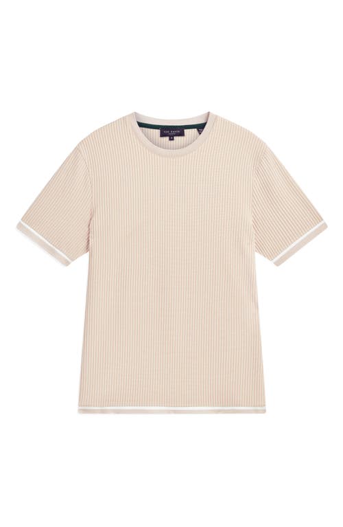 Ted Baker Ivanan Textured T-shirt In White