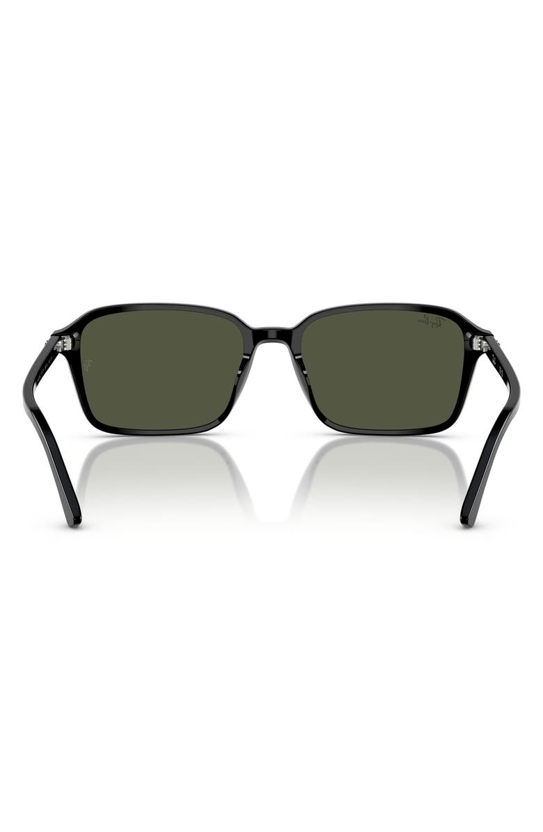 Ray-Ban 56mm Square Sunglasses, Alternate, color, Black