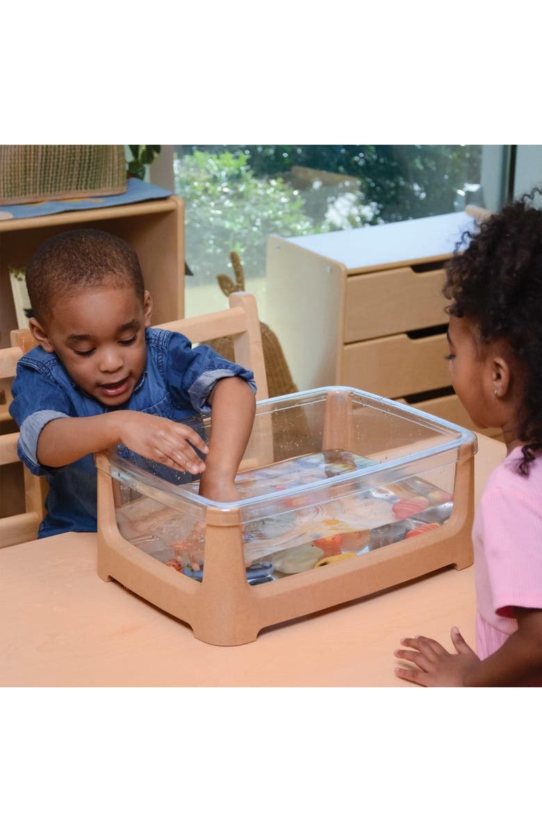 Kaplan Early Learning Company Tabletop Sand and Water Table, Alternate, color, Beige