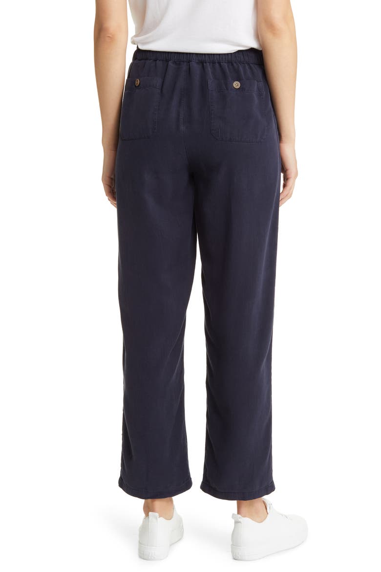 Straight Leg Drawstring Pants, Alternate, color, NAVY NIGHT
