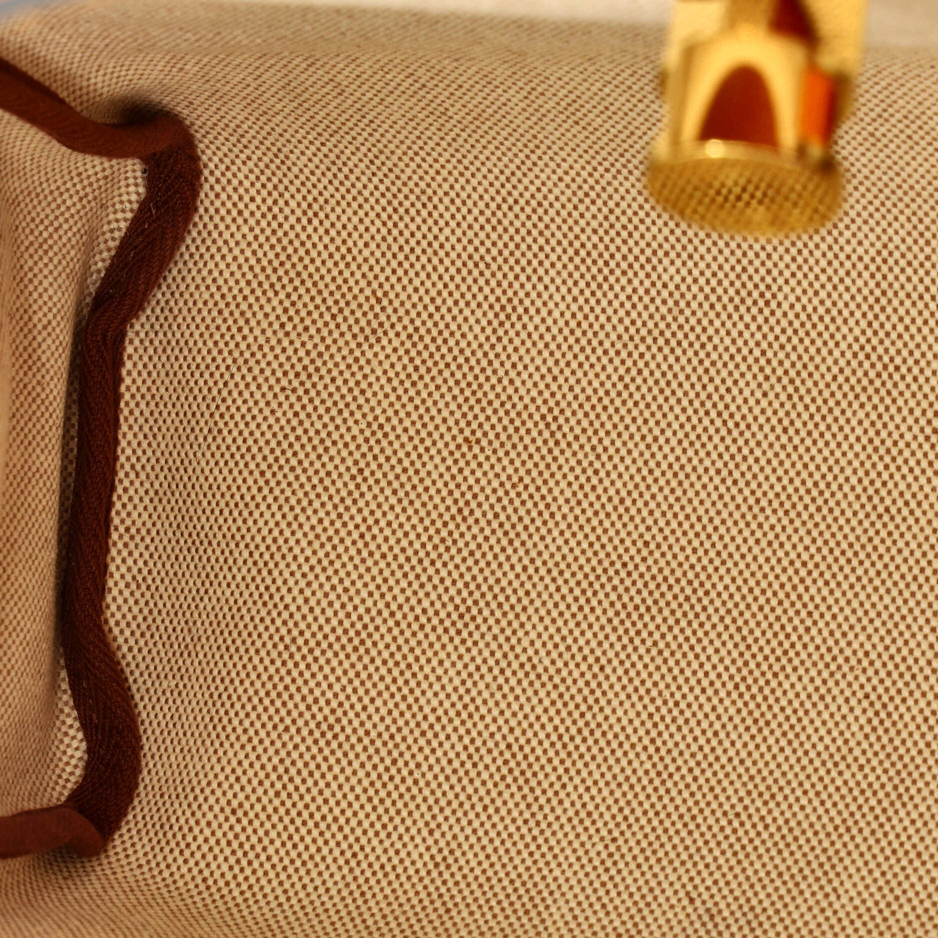 Pre-Owned Hermes Herbag Zip Relief Brides de Gala Toile and Leather 31, Alternate, color, 