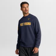 Nike Men's Nike Navy West Virginia Mountaineers 2026 Sideline Club Sweatshirt