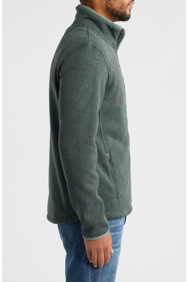 Men's Sweater Fleece Jacket, Alternate, color, SHADOW GREEN